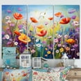 thumbnail image 1 of Designart "Rhapsody in Wildflower Blooms" Floral Metal Art Print Set, 1 of 5