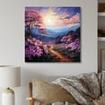 thumbnail image 1 of Designart "Rhododendron landscape Pointillism Dot III" Floral Canvas Art Print, 1 of 5