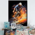 thumbnail image 1 of Designart "Rhythmic Grind of Skateboard" Sports Floater Framed Wall Decor, 1 of 7