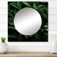 thumbnail image 1 of Designart "Rhythms Of Tropical Robusta Palms" abstract botanicals Square Mirror For Wall Decor - Large Green Square Printed Wall Mirror Art - Square Modern Mirror - Wall Mounted Square Mirror, 1 of 5