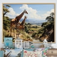 thumbnail image 1 of Designart "Rift Valley Charm In Africa I" Animals Floater Framed Wall Art Living Room, 1 of 7