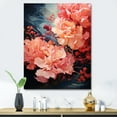 thumbnail image 1 of Designart "Rippling Reverie Flowers In Coral" Abstract Spirals Canvas Prints, 1 of 7