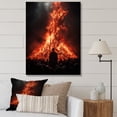 thumbnail image 1 of Designart "Ritualistic Fire Folk Religion wall art" Spiritual Wall Decor, 1 of 5
