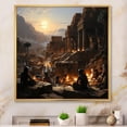 thumbnail image 1 of Designart "Rituals of Ancient Egypt I" Egyptians Floater Framed Canvas Wall Art, 1 of 7