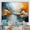 thumbnail image 1 of Designart "River Flowing Waters composition I" Modern Floater Framed Canvas Art Print, 1 of 7
