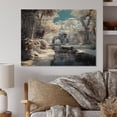 thumbnail image 1 of Designart "River Harmony in Winter I" Landscapes Print on Natural Pine Wood, 1 of 5