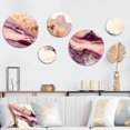 thumbnail image 1 of Designart "River In The Redend Point Canyon IV" Abstract Liquid Ink Metal Wall Art Set of 5 Piece, 1 of 5