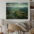 thumbnail image 1 of Designart "River Meandering Through Marshland II" Landscapes Print on Natural Pine Wood, 1 of 5