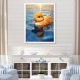 thumbnail image 1 of Designart "River Swimming with a Yellow Duck" Animals Framed Wall Art - Traditional Yellow Duck Entryway Framed Wall Art, 1 of 6