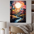 thumbnail image 1 of Designart "River curious Thorugh Forest Landscape I" Landscape & Nature Wall Art Print, 1 of 5