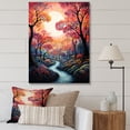 thumbnail image 1 of Designart "River curious Thorugh Forest Landscape II" Landscape & Nature Canvas Wall Art, 1 of 5