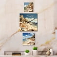 thumbnail image 1 of Designart "Riviera Beach Reverie in France" France Oversized Wall Clock - Set Of 3 - Extra large Clock For Office Décor - Large Traditional Wall Clock, 1 of 6