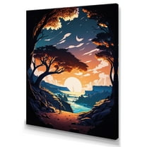 Designart Road To The Sunset III Canvas Wall Art