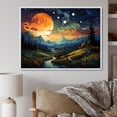 thumbnail image 1 of Designart "Road to Infinity Colorful Northern Lights I" Landscapes Floater Framed Canvas Art Print, 1 of 7