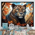 thumbnail image 1 of Designart "Roaring Majesty Of The Panther I" Animals Panther Floater Framed Canvas Art Print, 1 of 5