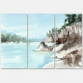 thumbnail image 1 of Designart ' Rocks With The Blue Lake ' Lake House Canvas Wall Art Print, 1 of 3