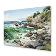 thumbnail image 1 of Designart "Rocky Coastal Shores" Landscapes Metal Wall Art Prints, 1 of 5