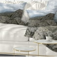 thumbnail image 1 of Designart Rocky Mountain Peak Panorama - Landscape Printed Throw Pillow - 12x20, 1 of 1