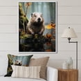thumbnail image 1 of Designart "Rodent Creature" Animals Floater Framed Canvas Print, 1 of 7