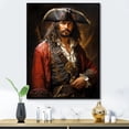 thumbnail image 1 of Designart "Rogues in Regalia Pirate Portraits I" Pirate Floater Framed Canvas Art Print, 1 of 7