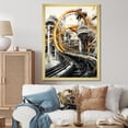 thumbnail image 1 of Designart "Rollercoaster Euphony I" Cityscapes Floater Framed Wall Decor, 1 of 7