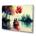 thumbnail image 1 of Designart Romantic Couple On The Water III Canvas Wall Art, 1 of 5