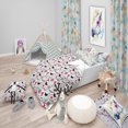 thumbnail image 1 of Designart 'Romantic Floral Pattern' Modern Kids Duvet Cover Set, 1 of 2