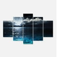 thumbnail image 1 of Designart 'Romantic Full Moon Over Sea ' Seascape Canvas Art Print, 1 of 3