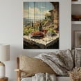 thumbnail image 1 of Designart "Romantic Rendezvous in Rioja Vineyard II" Farmhouse Print on Natural Pine Wood, 1 of 5