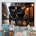 thumbnail image 1 of Designart "Romantic Scene With A Gothic Old Cart" Old American Cart Floater Framed Canvas Art Print, 1 of 5