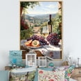 thumbnail image 1 of Designart "Romantic Vineyard Vista I" Vineyard Floater Framed Wall Art Prints, 1 of 5