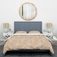 thumbnail image 1 of Designart 'Rose Gold Abstract Geometry Luxury' Mid-Century Modern Duvet Cover Set, 1 of 4