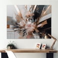 thumbnail image 1 of Designart "Rose Gold Linear Floral Elegance II" Floral Wall Decor, 1 of 5