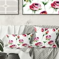 thumbnail image 1 of Designart Roses Flowers Pattern' Mid-Century Modern Throw Pillow - 18x18, 1 of 2