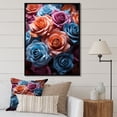 thumbnail image 1 of Designart "Roses In Abstract Splendor I" Roses Floater Framed Canvas Wall Art, 1 of 5