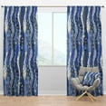 thumbnail image 1 of Designart 'Roses With Patchwork Pattern' Modern Blackout Curtain Panel, 1 of 4