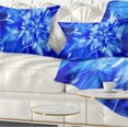 thumbnail image 1 of Designart Rotating Bright Blue Fireworks - Floral Throw Pillow - 12x20, 1 of 1