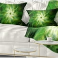 thumbnail image 1 of Designart Rotating Fractal Green Fireworks - Floral Throw Pillow - 12x20, 1 of 1