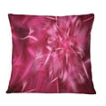 thumbnail image 1 of Designart Rotating Fractal Pink Fireworks - Floral Throw Pillow - 18x18, 1 of 1