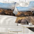 thumbnail image 1 of Designart Rough Rocky Coast under Blue Sky - Oversized Beach Throw Pillow - 12x20, 1 of 5