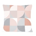 thumbnail image 1 of Designart Round geometric textured pattern' Mid-Century Modern Throw Pillow - 12x20, 1 of 2