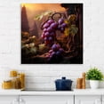 thumbnail image 1 of Designart "Royal Grapes from the Vineyard I" Food & Beverage Wall Art - Traditional Green Fruits Living Room Canvas Art, 1 of 6