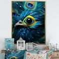 thumbnail image 1 of Designart "Royal Plumage Of A Majestic Peacock I" Animals Peacock Floater Framed Canvas Art Print, 1 of 5