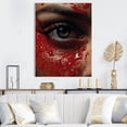 thumbnail image 1 of Designart "Ruby Reflections In A Woman'S Portrait" Fashion Woman Wall Decor, 1 of 7