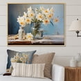 thumbnail image 1 of Designart "Rural Daffodil Still Life" Daffodils Floater Framed Wall Decor, 1 of 5