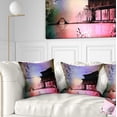 thumbnail image 1 of Designart Rural Landscape with Flowers - Landscape Painting Throw Pillow - 18x18, 1 of 5