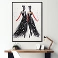 thumbnail image 1 of Designart "Russian Ballet Theater in Red and Black" Fashion Framed Wall Art - Modern Black Theater Bedroom Framed Canvas Wall Art, 1 of 6