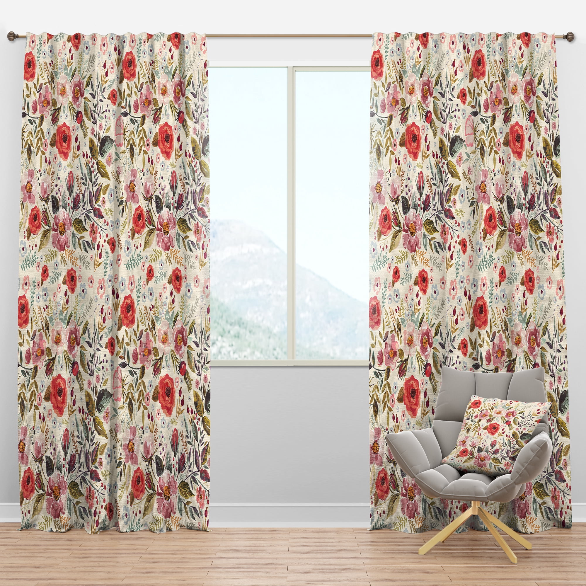 Designart Rustic Blackout Curtain