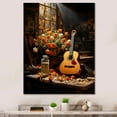 thumbnail image 1 of Designart "Rustic Browns In Country Music Guitar" Music Canvas Art Print, 1 of 7