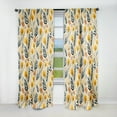 thumbnail image 1 of Designart "Rustic Charm In Botanical Blooms II" Botanical Blackout Curtain Single Panel, 1 of 4
